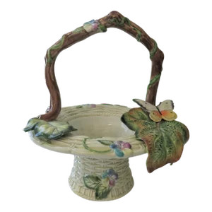 Fitz & Floyd Classics Butterfly Basket, Old World Rabbits Collection