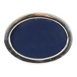 Vintage English Oval Sterling Silver Photo Frame from Carrs, 1986