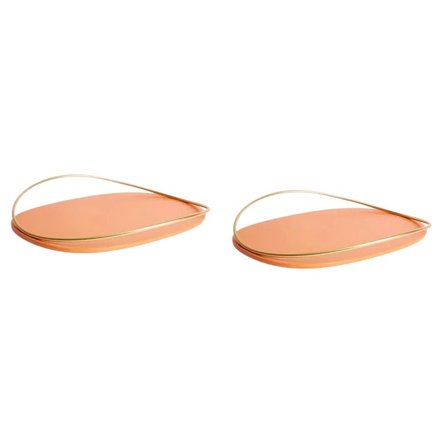 Cotto Touché D Trays by Mason Editions, Set of 2 For Sale