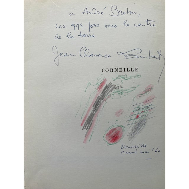 Corneille, Composition, 1960s, Original Colored Pencil Drawing For Sale - Image 6 of 6