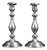 Plated Brass Candlesticks from Henniger, 19th Century, Set of 2 For Sale