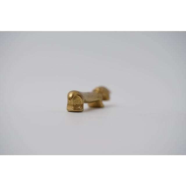 1960s Vintage Brass Bottle Opener in the Shape of a Dachshund by Walter Bosse for Herta Baller, 1950s For Sale - Image 5 of 11