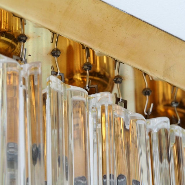 Flush Mount with Crystal Glass Elements from J. T. Kalmar, Vienna, Austria, 1970s For Sale - Image 6 of 9