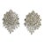 Vintage Faux Diamond Rhinestone Earrings - 2 Pieces For Sale