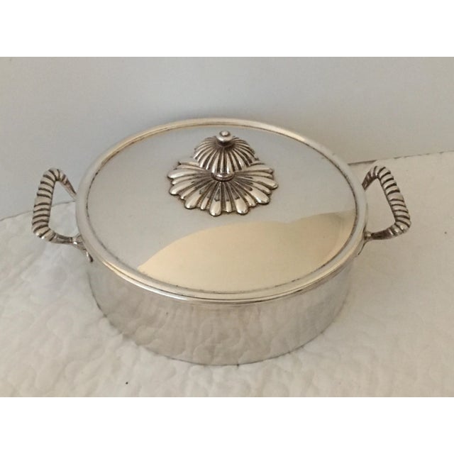 Silver Vintage Italian Silverplate Covered Serving Dish For Sale - Image 8 of 8