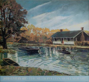 Out of Doors, Duncan Hannah Poster on Board