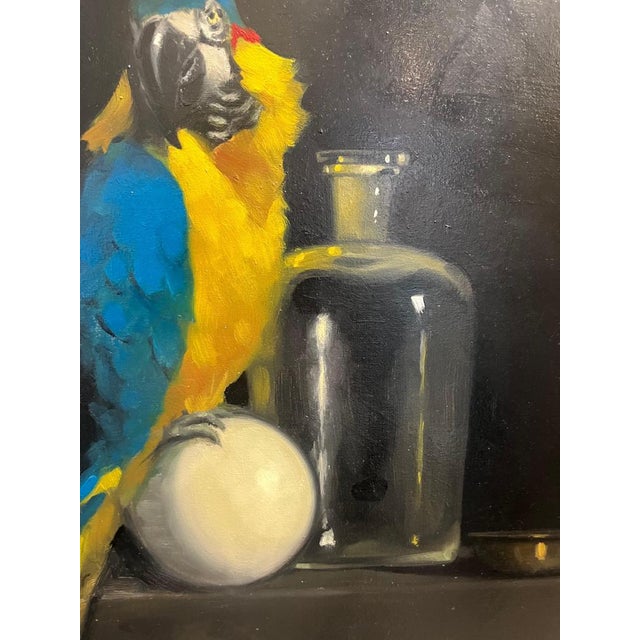 Beautiful realist work, Parrot Ara Luisa Albert is a masterful interpreter of the realist school close to Flemish...