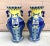 Blue & Yellow Koi Fish Jiaqing Vase-A Pair For Sale - Image 4 of 12