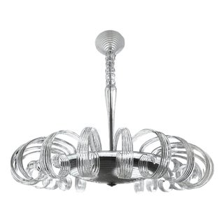 Large Art Deco Murano Glass Chandelier from Barovier & Toso For Sale