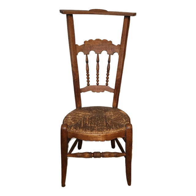 Antique Late 19th Century Victorian Library Chair / Prayer Chair For Sale
