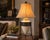 Mid 20th Century Vintage 1970s Mediterranean Textured Ceramic Urn Tripod Lamp With Original Shade For Sale - Image 5 of 5
