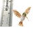 Mid 20th Century Mid-Century 18k Yellow Gold Emerald and Diamond Hummingbird Pin For Sale - Image 5 of 6