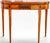American Antique American Federal North Shore Inlaid Mahogany Demilune Games Table For Sale - Image 3 of 15