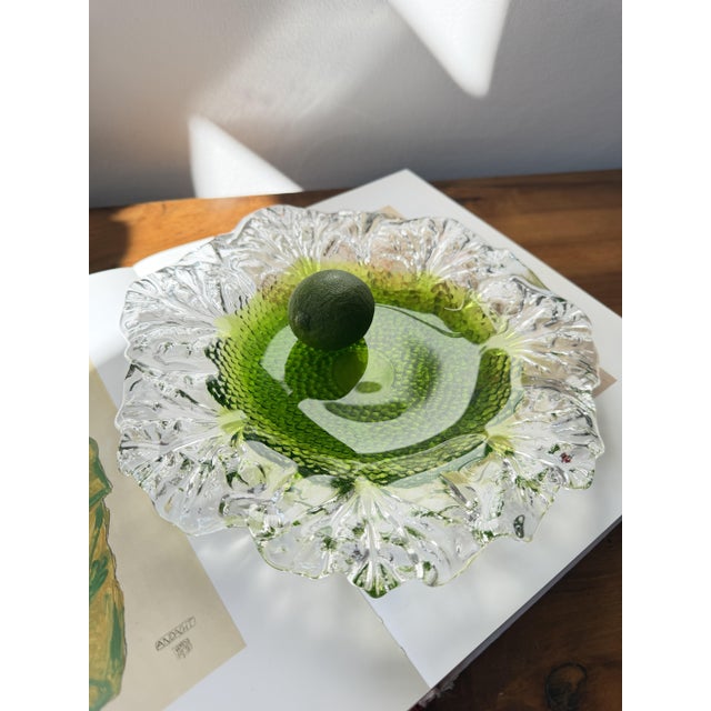Vintage Art Glass Bowl by Pertti Santalahti for Humppila, Finland, 1970s For Sale - Image 6 of 18