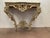 Baroque Rococo Console Table in Patinated and Gilded Wood For Sale - Image 3 of 10