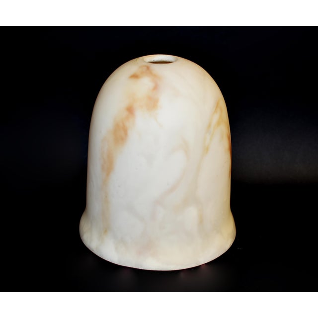 Mid 20th Century Vintage Alabaster Lamp Shade Marble Stone Italian For Sale - Image 5 of 10