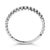 Early 21st Century 14K White Gold 1/4 Cttw Round Diamond Prong Set Wedding Band For Sale - Image 5 of 7