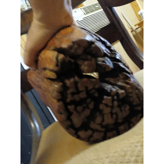 2000 - 2009 Cypress Wood Handmade Freeform Bowl For Sale - Image 5 of 7