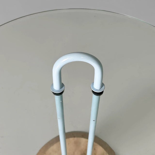 Italian Modern Metal and Glass Coffee Table by Vico Magistretti for Cattelan Italia, 1980s For Sale - Image 9 of 18