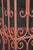 Red Vintage French Style Red Scrolled Wrought Iron Four-Tier Corner Etagere Stand For Sale - Image 8 of 18