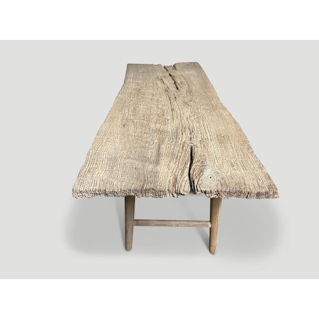 Andrianna Shamaris St. Barts Teak Wood Console Table For Sale - Image 18 of 18