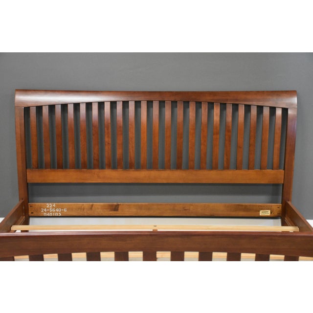 Traditional 1990s Ethan Allen American Impressions King Cherry Bed For Sale - Image 3 of 9