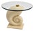 Vintage Coastal Oversized Sculpted Nautilus Shell Accent Table For Sale