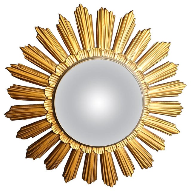 Vintage Resin Sunburst Mirror, 1960s For Sale - Image 12 of 12