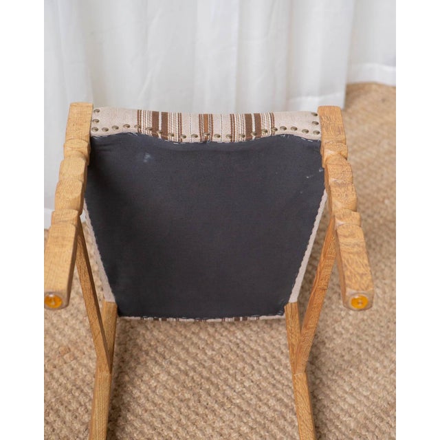 1970s Henning Kjaernfulf Style Danish Oak Dining Chairs With Wool Upholstery - Set of 6 For Sale - Image 18 of 18