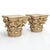 This is a pair of 19th century continental carved oak and painted capitals. These do have some chippiness to the paint....