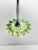 Forever International Green Enamel Metal Flower Wine Glasses - Set of 4 For Sale In Dallas - Image 6 of 9