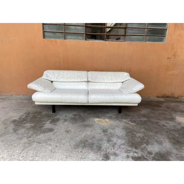 Mid-Century Italian White Leather Alanda Sofa by Paolo Piva for B&B Italia / C&B Italia, 1970s For Sale - Image 15 of 15