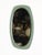 Oval Sage Green Beveled Mirror from Cristal Art, Italy, 1960s For Sale - Image 9 of 17