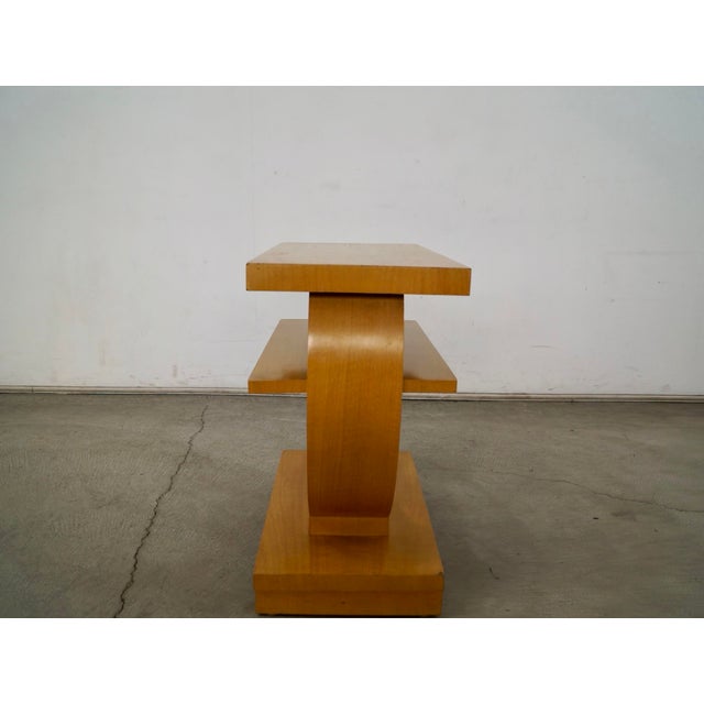 Brown 1930’s Art Deco Gilbert Rohde for Brown Saltman Side Table For Sale - Image 8 of 12