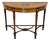 Late 20th Century Neoclassical Adam Style Paint-Decorated Demilune Console Table With Drawers For Sale