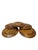 Brown 2010s Hand-Turned Acacia Wood Charger Plates - Set of 5 For Sale - Image 8 of 10