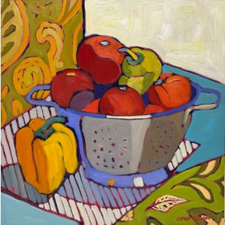 Summer Harvest, Contemporary Original Expressionist Still Life For Sale