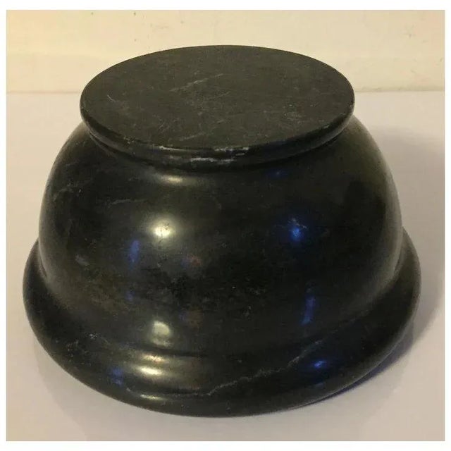 Antique 19th Century Grand Tour Black Marble Mortar Bowl For Sale - Image 9 of 10