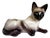Mid-Century Figurative Siamese Cat Ceramic Planter Cachepot For Sale