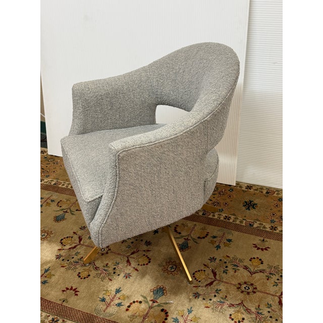 Gray Lulu & Georia Amaris Swivel Office Chair, Gray For Sale - Image 8 of 12