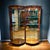 Henredon Cherry Wood Vitrine Illuminated Display Cabinets Book Matched Pair For Sale - Image 11 of 17
