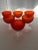 1960s Vintage Orange Carlo Moretti Satin Glass Champagne Coupes- Set of 6 For Sale - Image 5 of 13