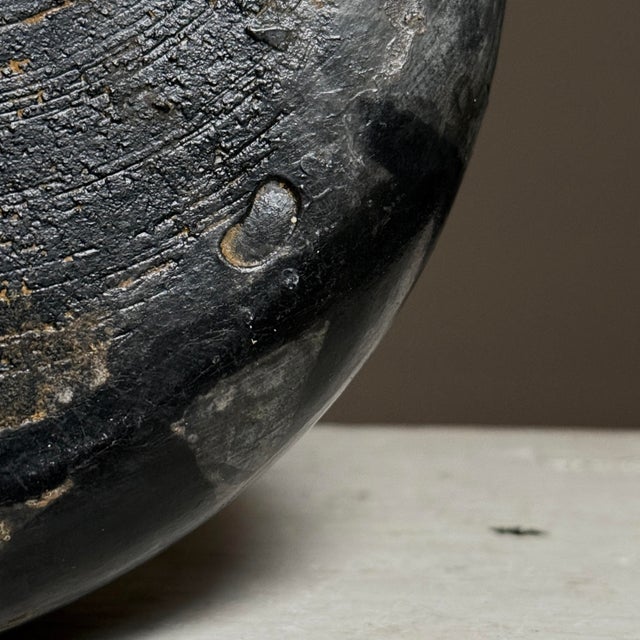 Vintage Postmodernist Raku Crackle Glaze Ceramic Vessel, Signed (1984) For Sale - Image 10 of 10