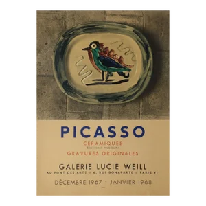 1967 Pablo Picasso Lucie Weill Gallery Poster