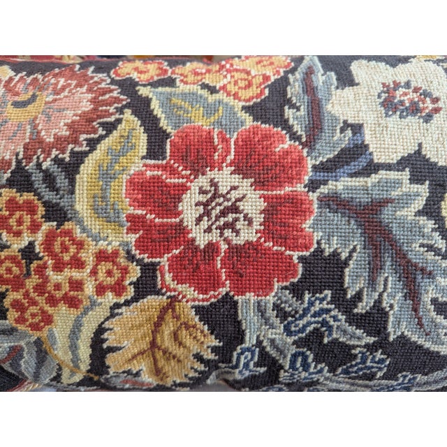Orvieto Floral Tapestry Needlepoint Decorative Pillow For Sale - Image 10 of 17