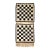 Pasargad DC Ivory & Black Pair All Silk Checkered Design Rug For Sale