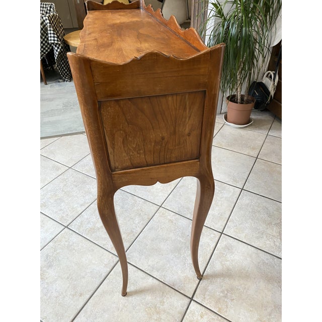 Louis XV Style Console Table in Cherrywood, 1950s For Sale - Image 12 of 18