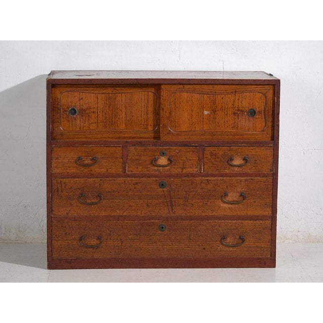 Japanese Chest of Drawers in Wood For Sale - Image 6 of 12