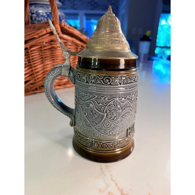 King West Germany Beer Stein Heidelberg 303-W Mug For Sale - Image 4 of 5