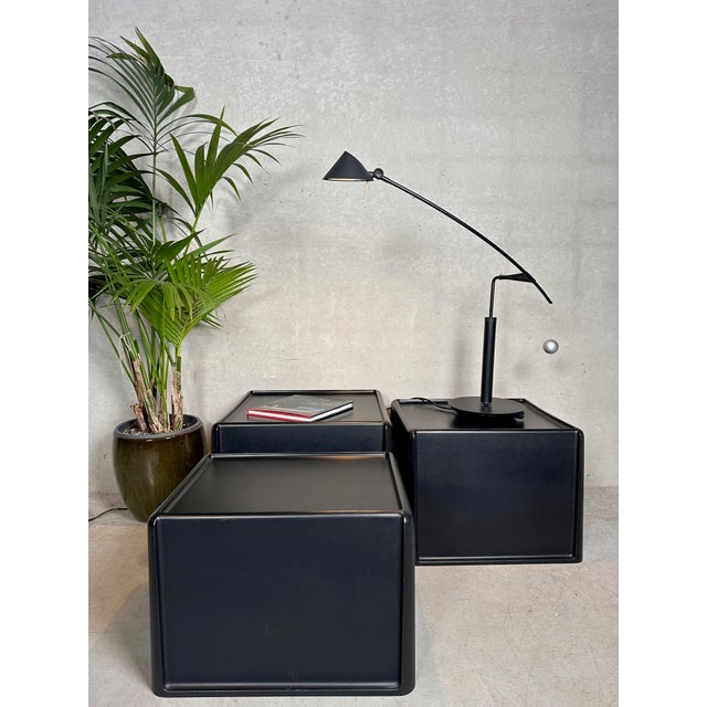 Original nesting table set by Peter Ghyczy for Horn in the 1970s. Made of Baydur (polyurethane and duromer), a high-...